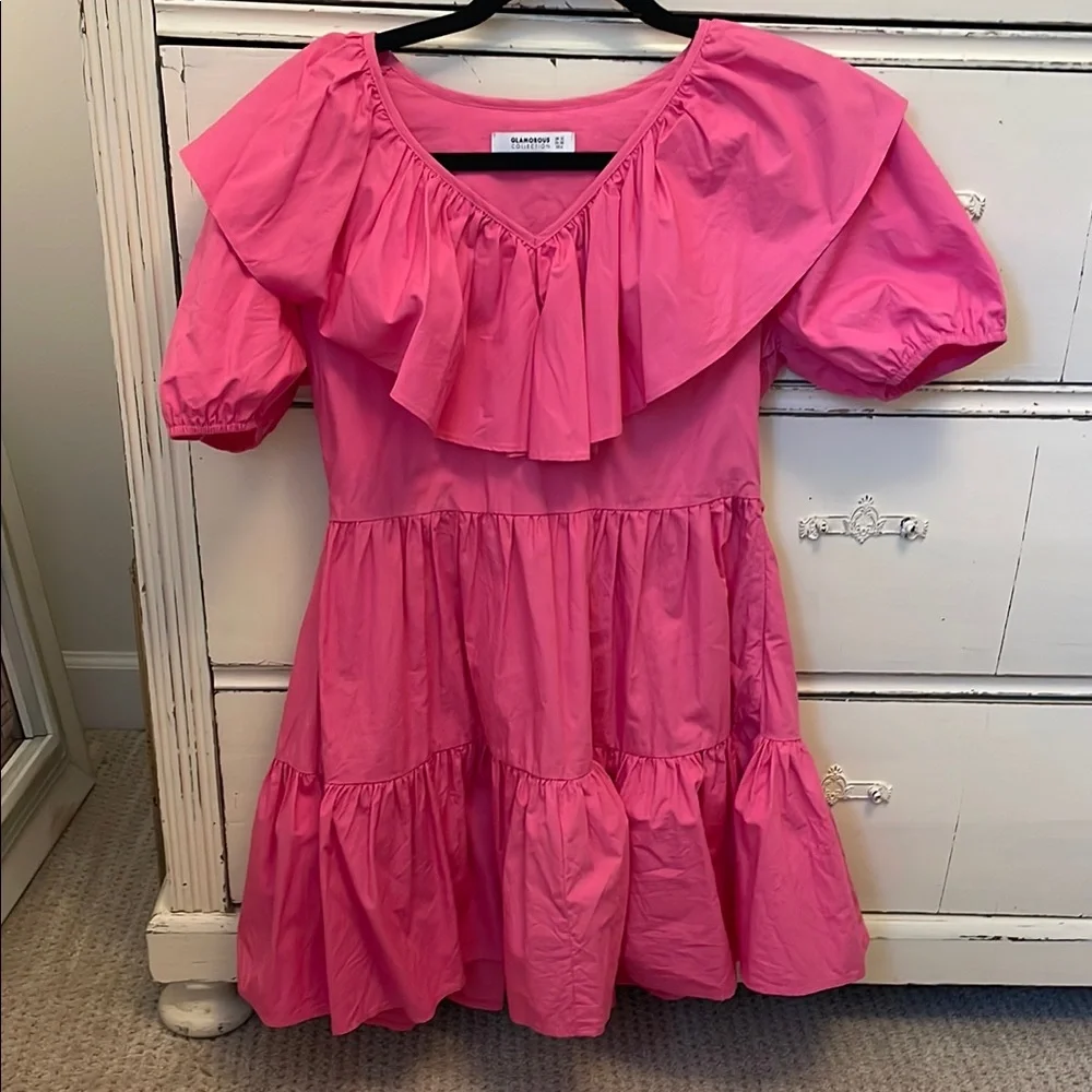 Pink Ruffled Dress - Picture 1 of 2